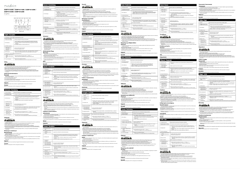 Page 1 de la notice Manuel utilisateur Nedis AAMP16140BK