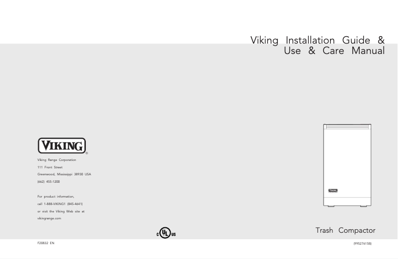 Page 1 de la notice Manuel utilisateur Viking FCU150