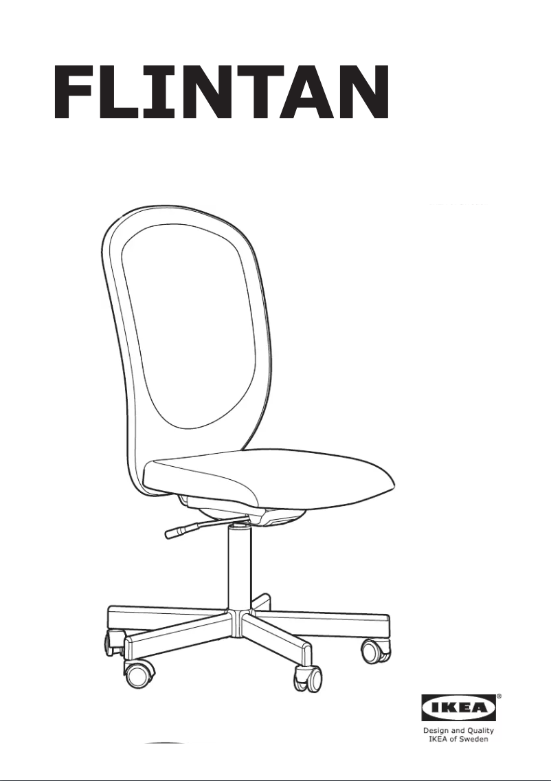 Page 1 de la notice Instructions / montage Ikea FLINTAN
