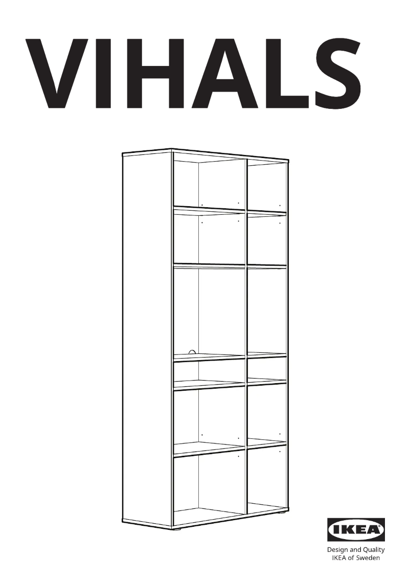 Page 1 de la notice Manuel utilisateur Ikea VIHALS 505.429.05