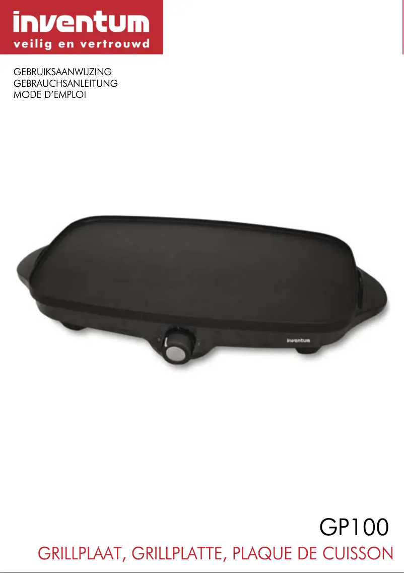 Page 1 de la notice Manuel utilisateur Inventum GP100