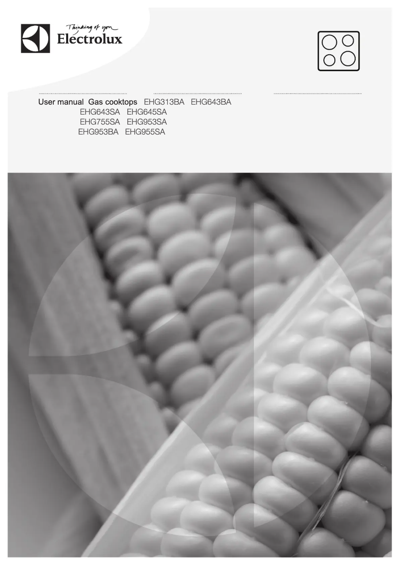 Page 1 de la notice Manuel utilisateur Electrolux EHG643SA