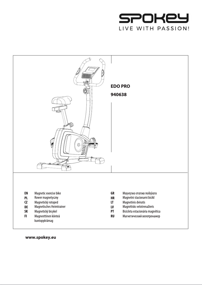 Page 1 de la notice Manuel utilisateur Spokey Edo Pro