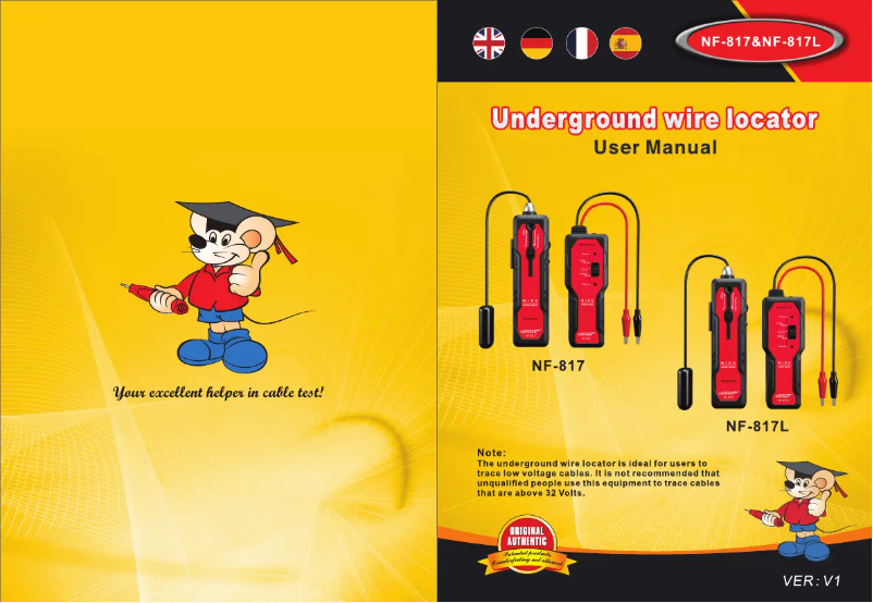 Page 1 de la notice Manuel utilisateur Noyafa NF-817