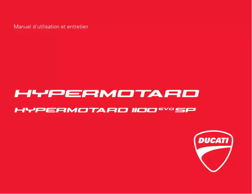 Página 1 del manual Manual de usuario Ducati Hypermotard 1100evo SP (2010)