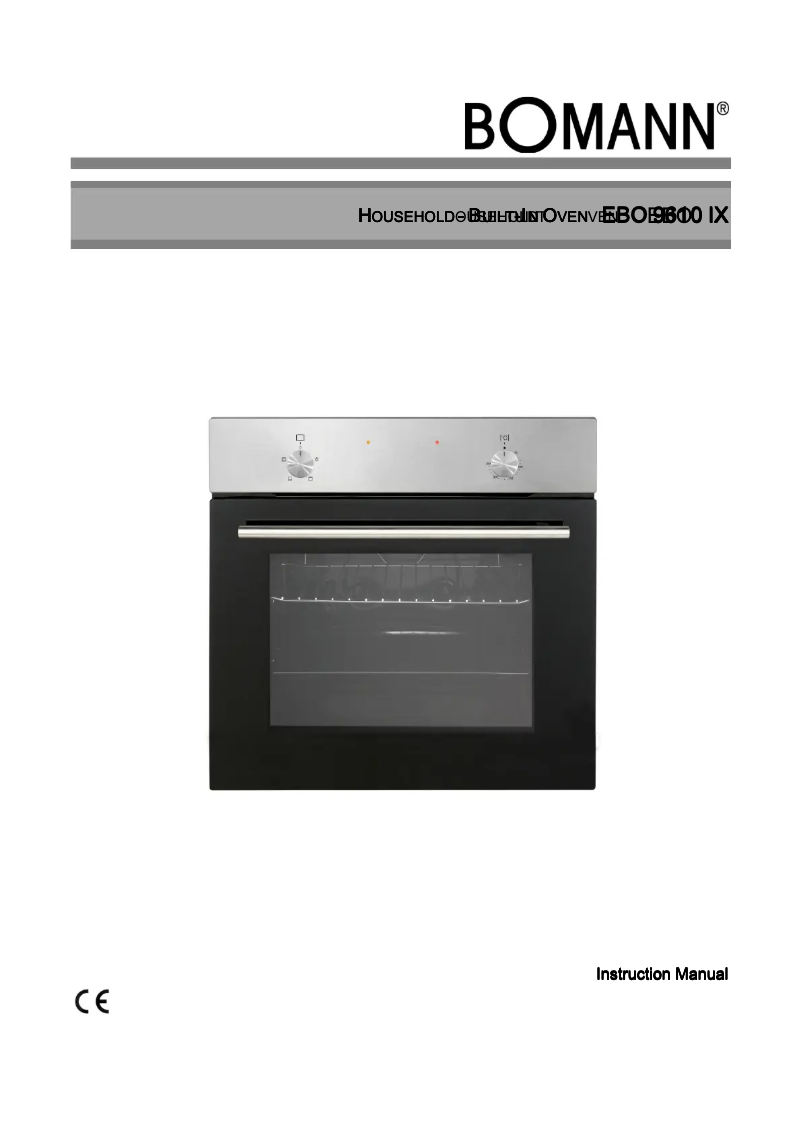 Page 1 de la notice Manuel utilisateur Bomann EBO 9610 IX
