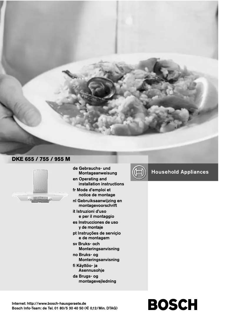 Page 1 of the manual User Manual Bosch DKE955E