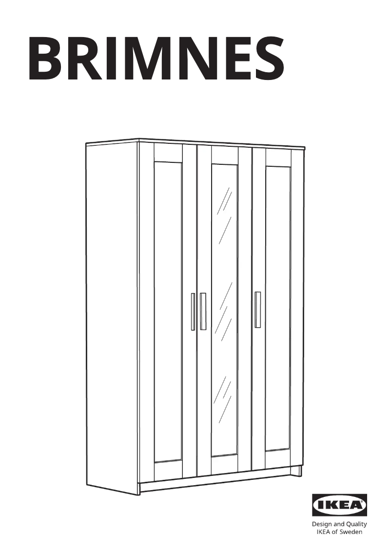 Page 1 de la notice Manuel utilisateur Ikea BRIMNES 604.075.77