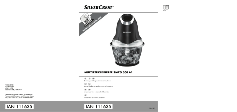 Page 1 de la notice Manuel utilisateur SilverCrest SMZ 260 I4
