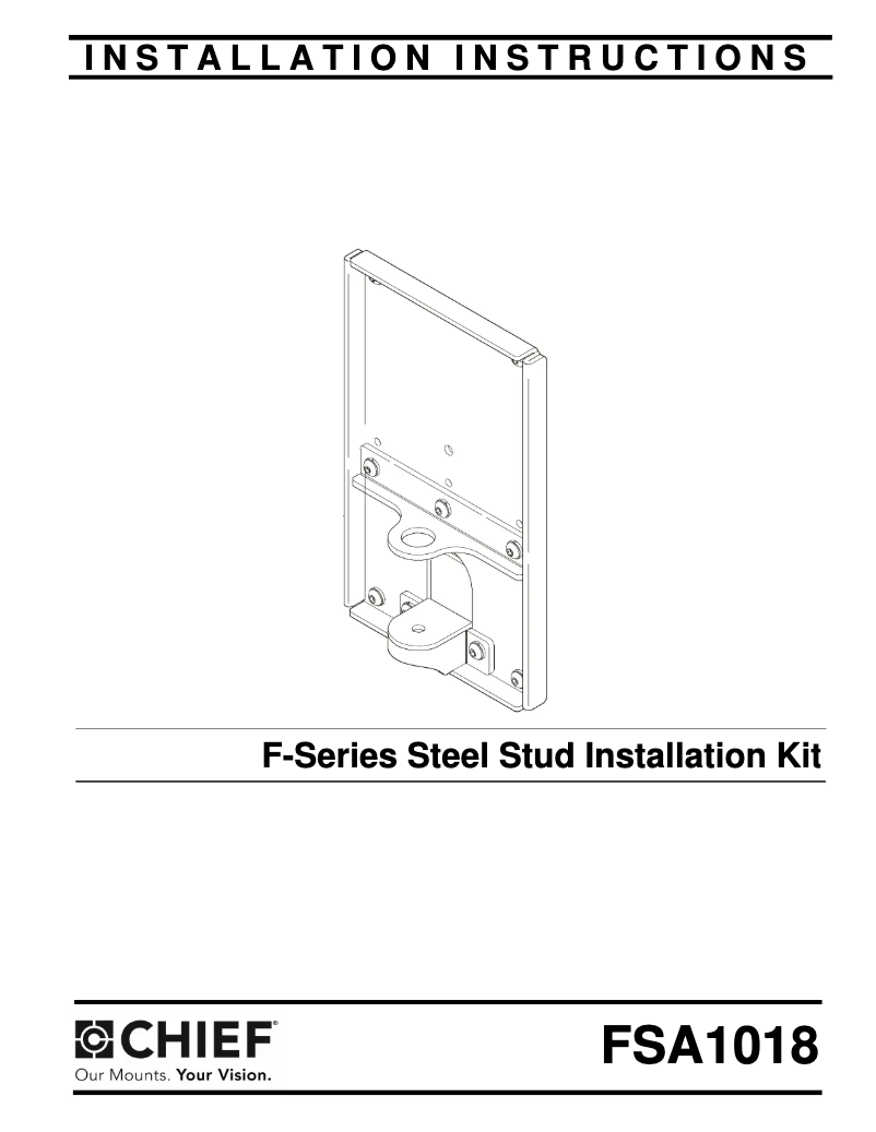 Page 1 de la notice Manuel utilisateur Chief KSA1018B