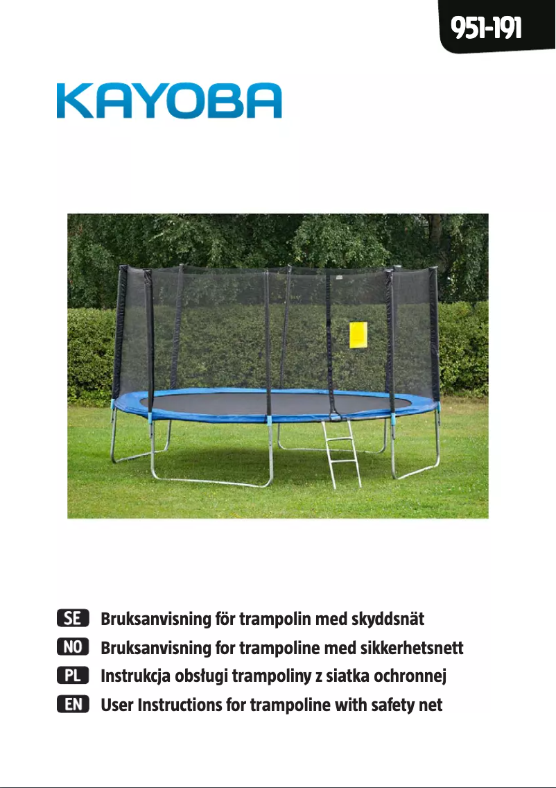 Page 1 de la notice Manuel utilisateur Kayoba 951-191