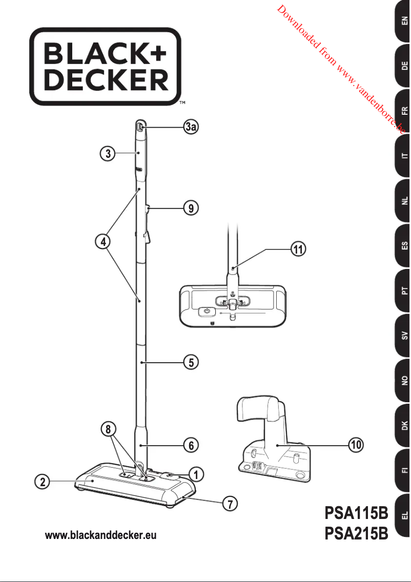 Page n°1 - Manuel utilisateur Black & Decker PSA215B