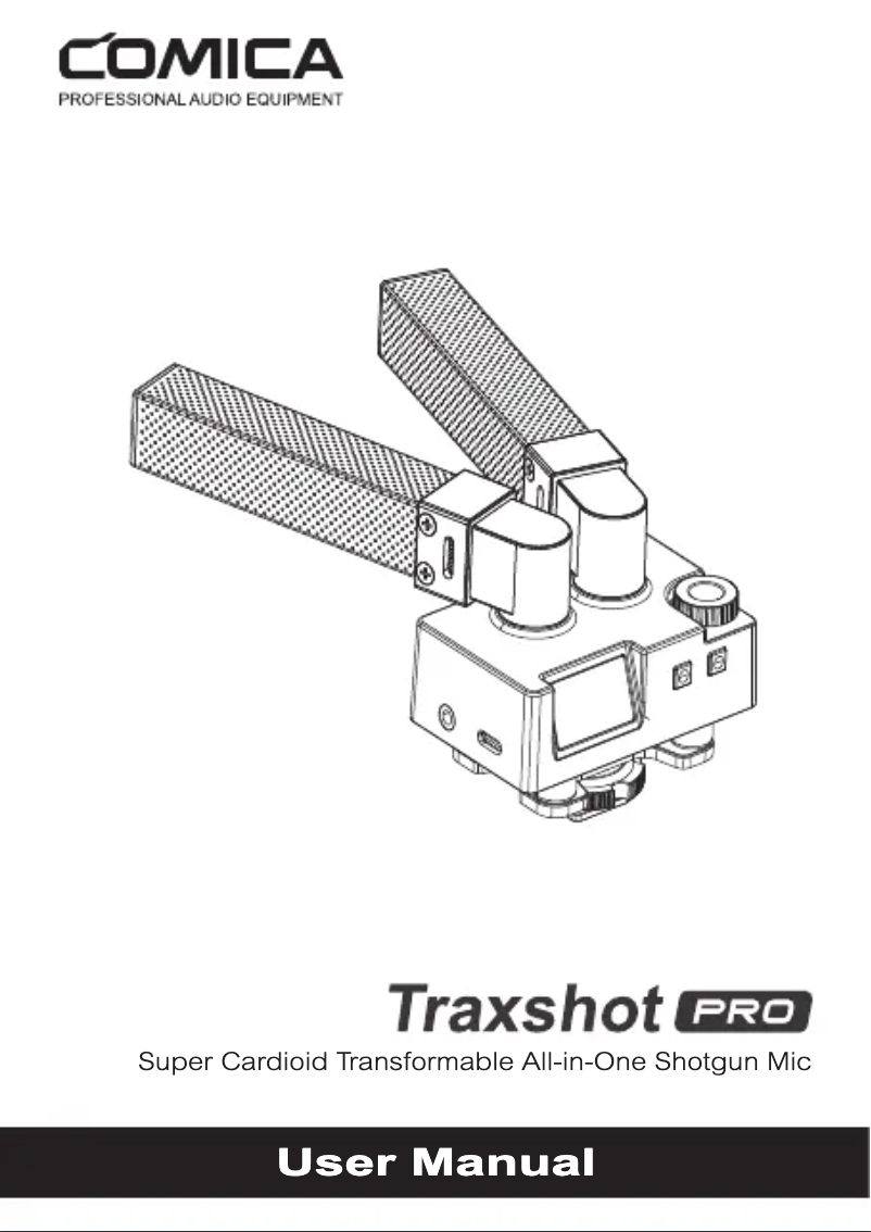 Page 1 de la notice Manuel utilisateur Comica Traxshot PRO