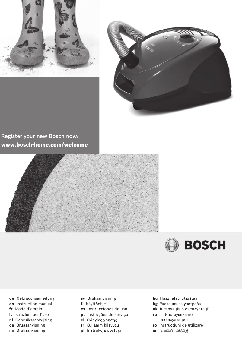 Page 1 de la notice Manuel utilisateur Bosch BSG6B111