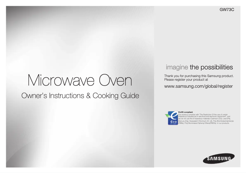 Página 1 del manual Manual de usuario Samsung GW73C