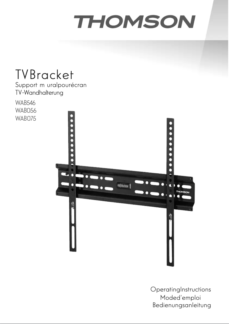 Page 1 de la notice Manuel utilisateur Thomson WAB056