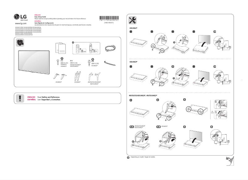 Page 1 of the manual User Manual LG 49UK6200PSA