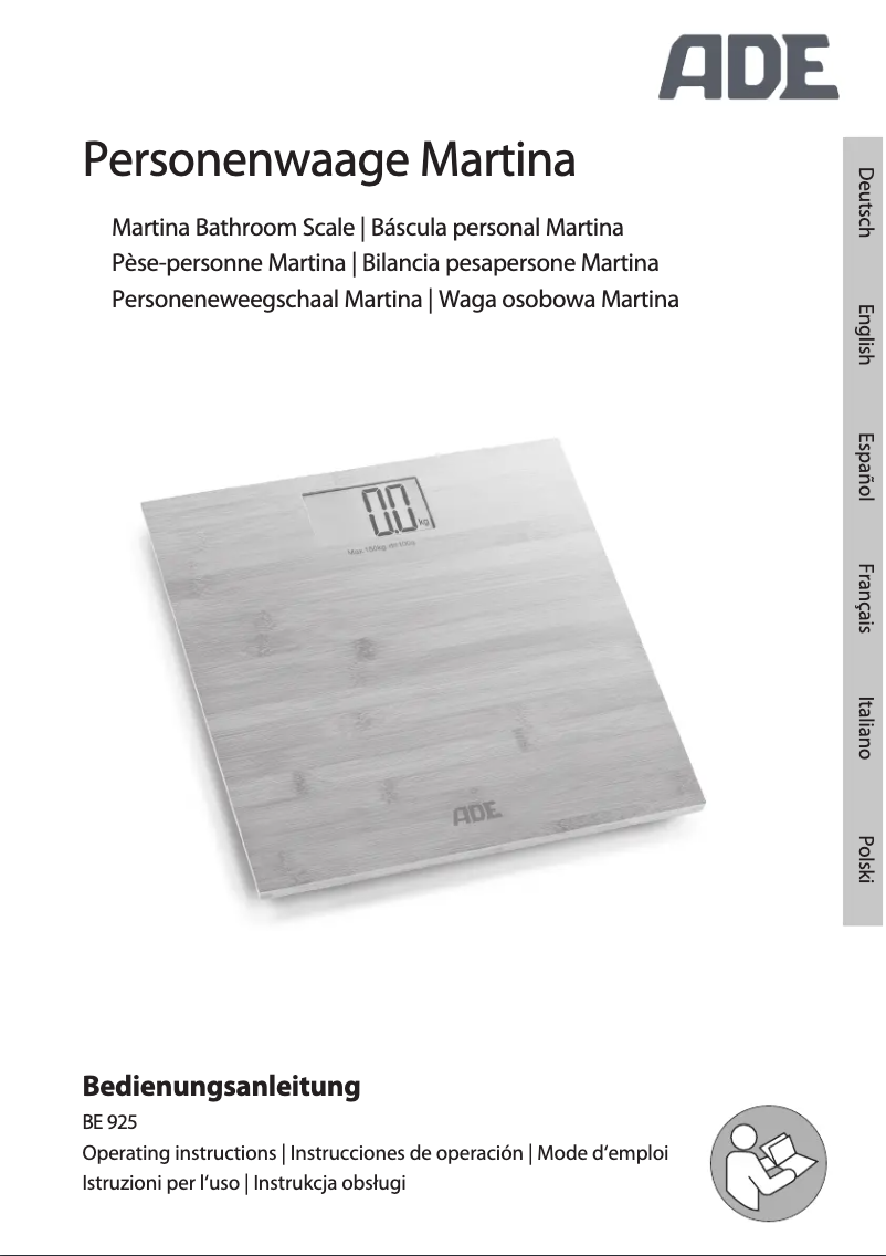 Page 1 de la notice Manuel utilisateur ADE Martina BE 925