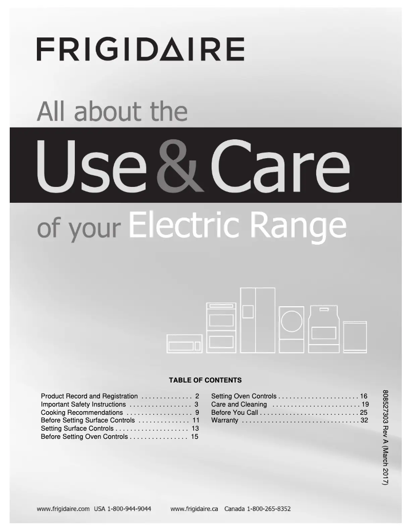 Page 1 de la notice Manuel utilisateur Frigidaire FFEF3010TB