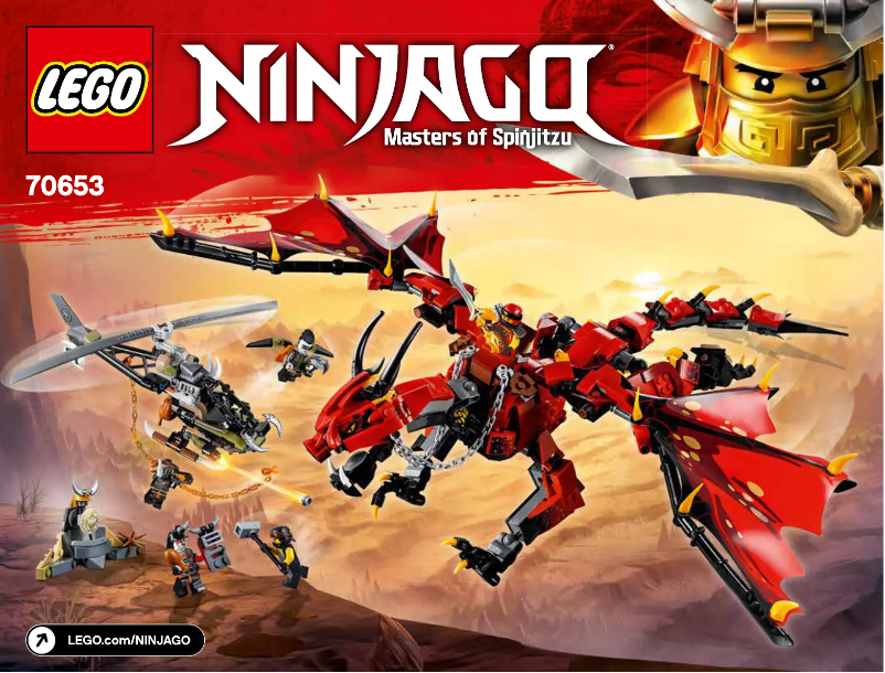 Page 1 of the manual User Manual Lego Ninjago 70653