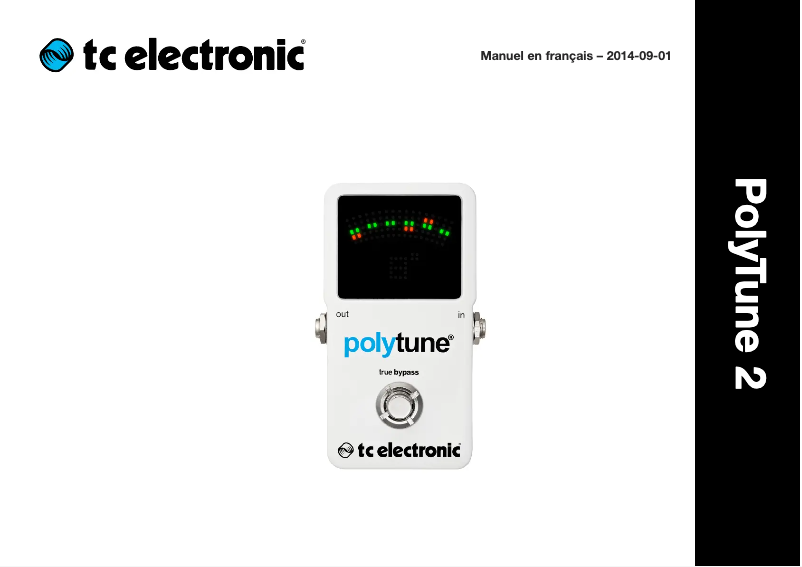 Page 1 de la notice Manuel utilisateur TC Electronic PolyTune 2