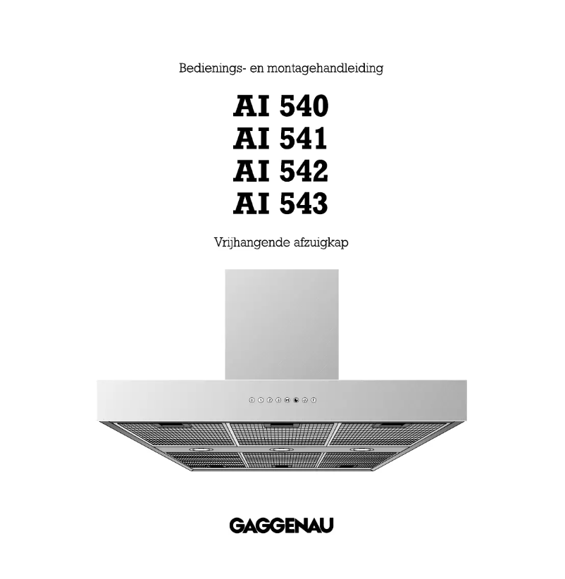 Página 1 del manual Manual de usuario Gaggenau AI543122