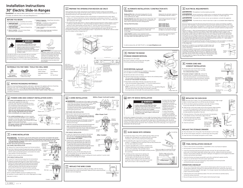 Página 1 del manual Instrucciones / montaje GE JS630DFWW