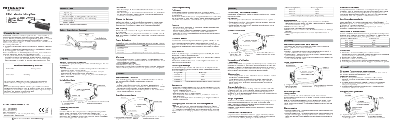 Page 1 de la notice Manuel utilisateur Nitecore 18650