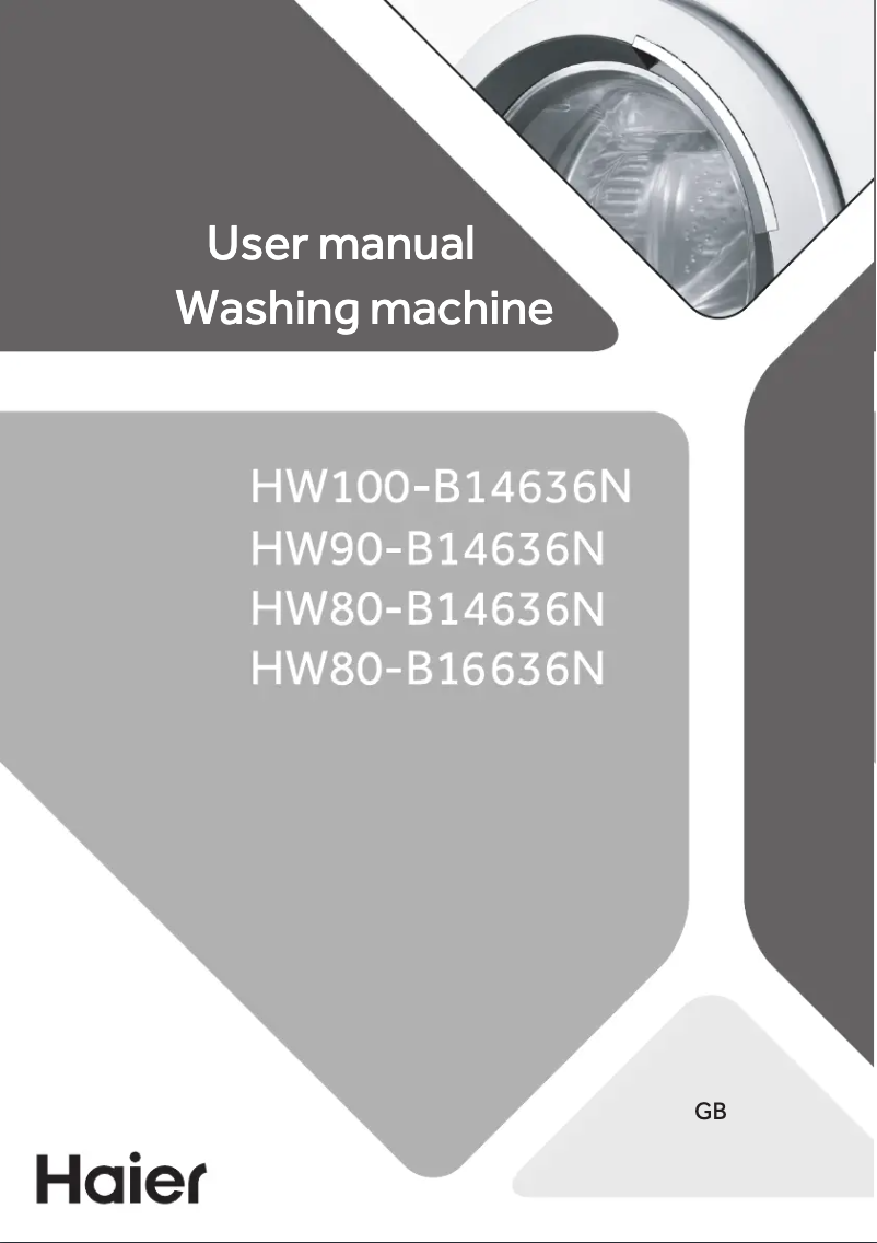 Page 1 of the manual User Manual Haier HW100-B14636N