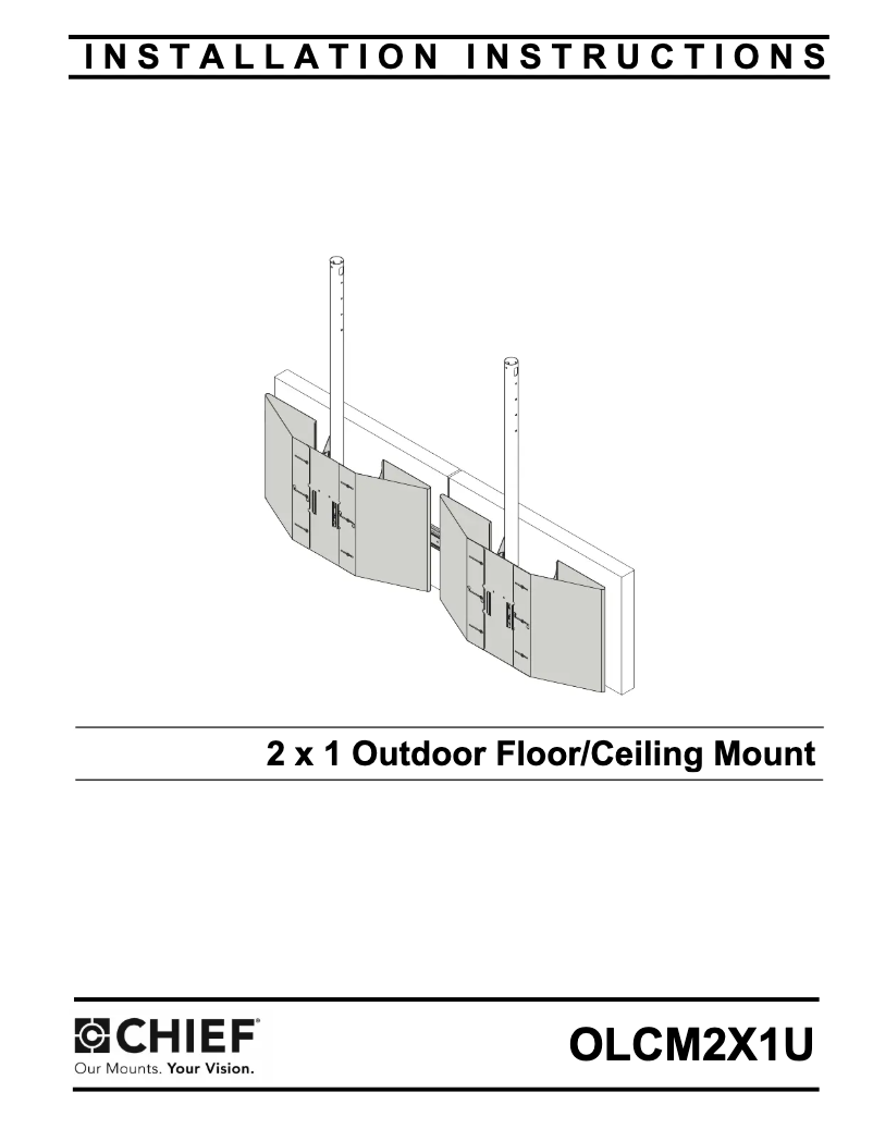 Page 1 de la notice Manuel utilisateur Chief OLCM2X1U