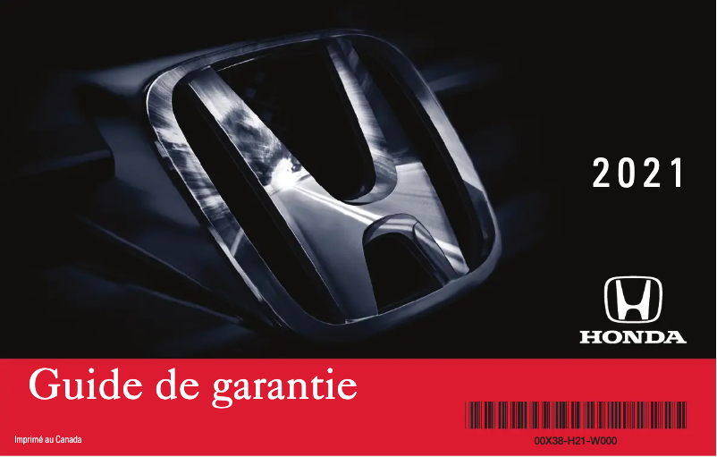 Page 1 de la notice Manuel d'utilisation et d'entretien Honda Insight (2021)
