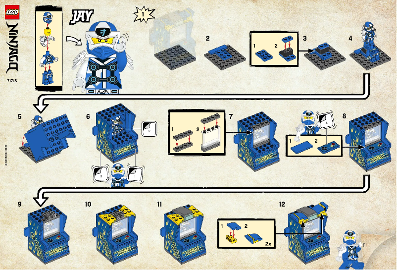 Page 1 de la notice Manuel utilisateur Lego Ninjago 71715