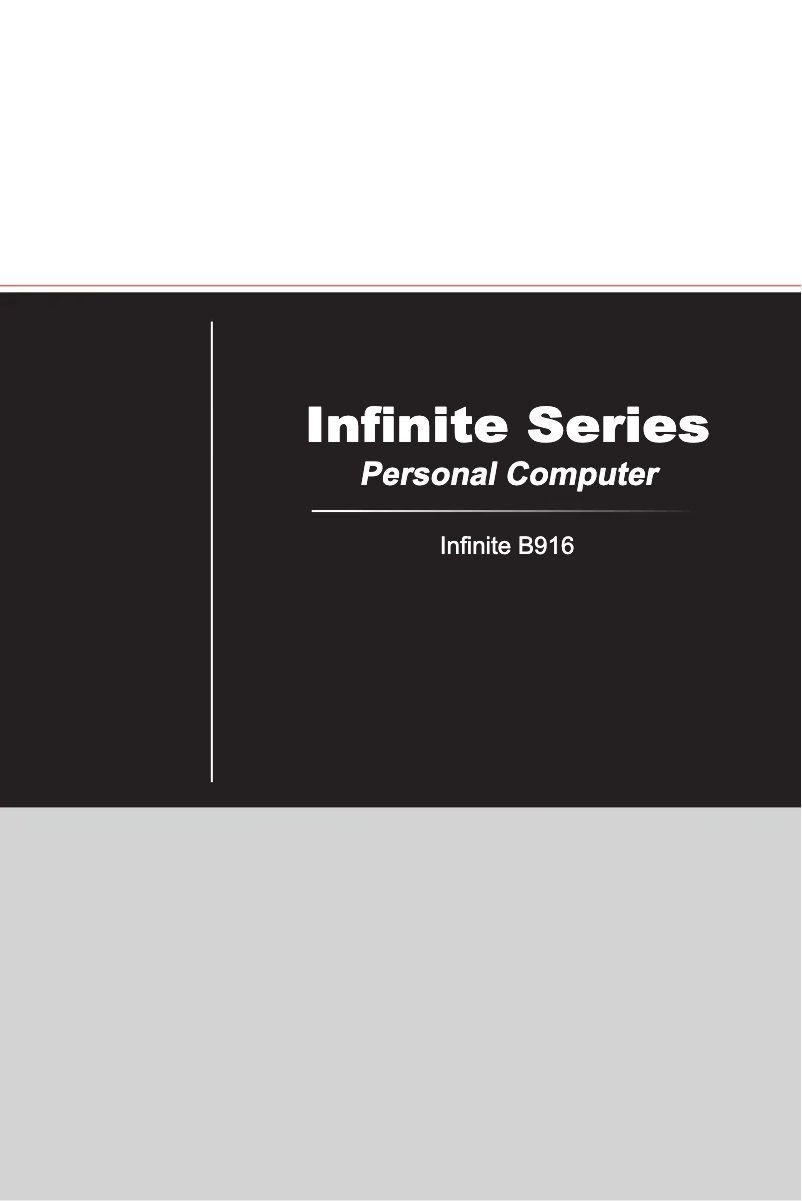 Página 1 del manual Manual de usuario MSI Infinite X Plus 9SF-417EU