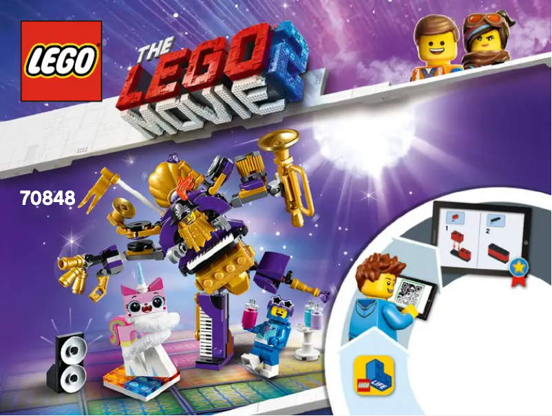 Page 1 de la notice Manuel utilisateur Lego The Movie 2 70848