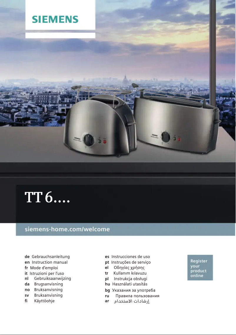 Page 1 de la notice Manuel utilisateur Siemens TT63101GB