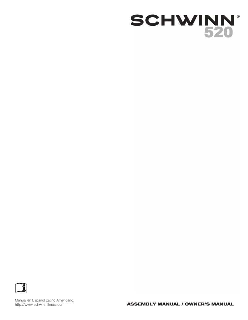 Page 1 de la notice Manuel utilisateur Schwinn 520