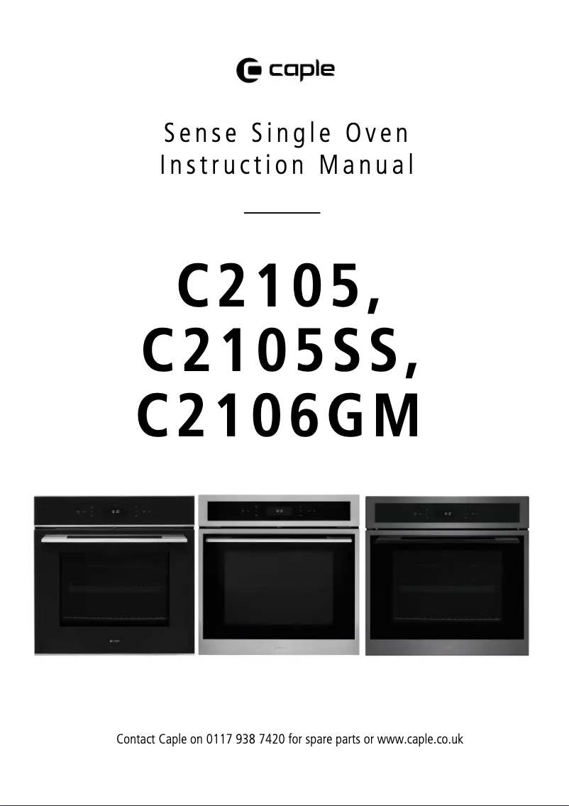 Page 1 de la notice Manuel utilisateur Caple C2106GM