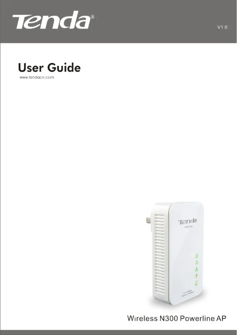 Página 1 del manual Manual de usuario Tenda PW201A+P200