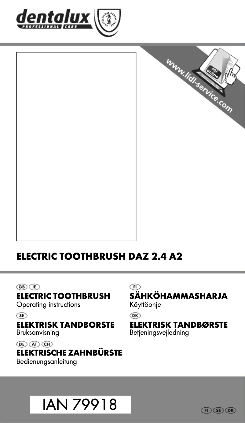 Page 1 de la notice Manuel utilisateur Dentalux DAZ 2.4 A2