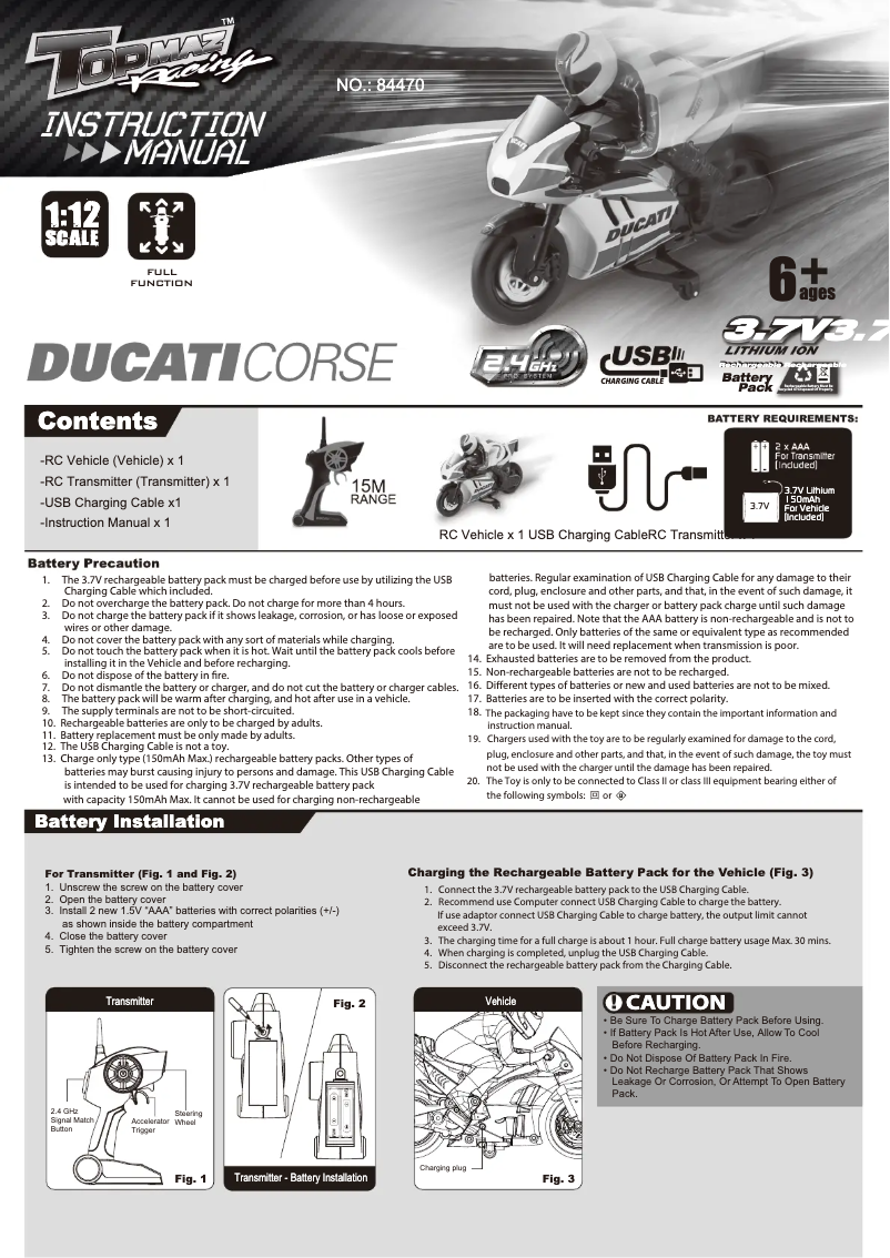Page 1 de la notice Manuel utilisateur Biltema 84-1478