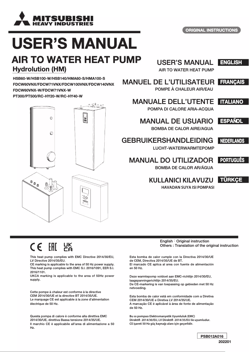 Image de la première page du manuel de l'appareil FDCW71VNX