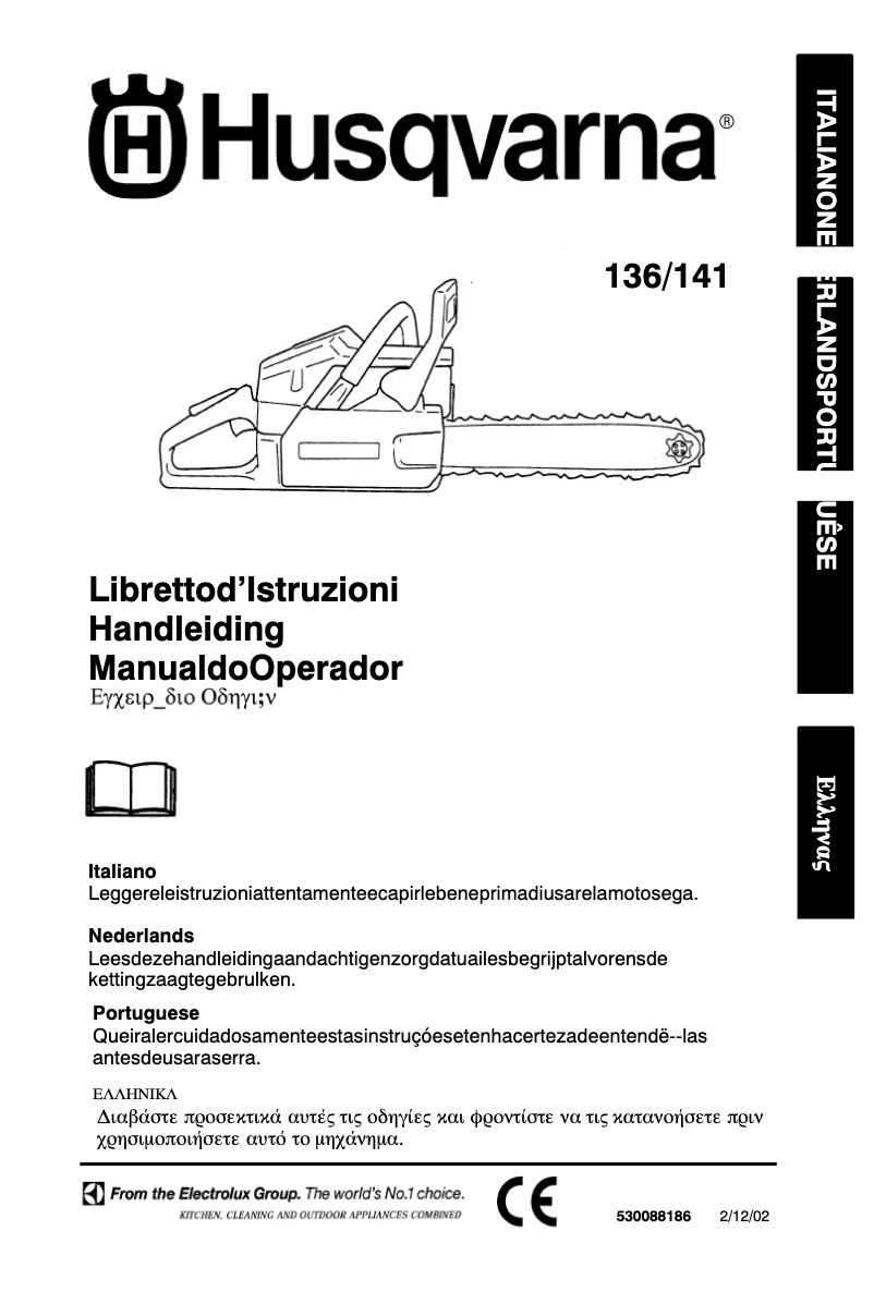 Page 1 de la notice Manuel utilisateur Husqvarna 136