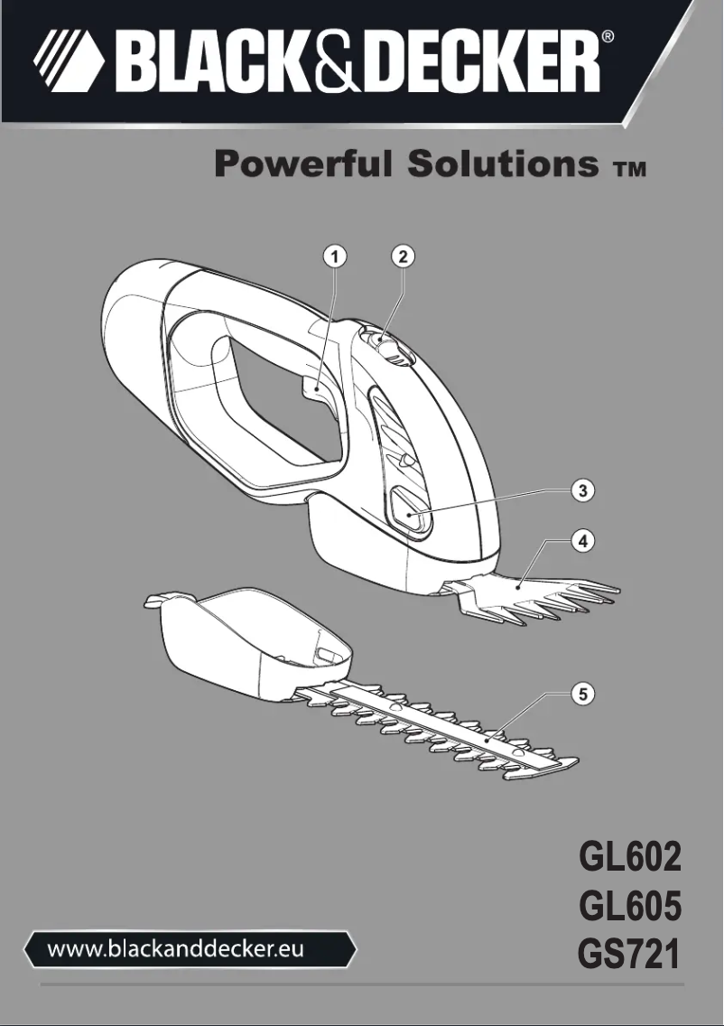 Página 1 del manual Manual de usuario Black & Decker GL602