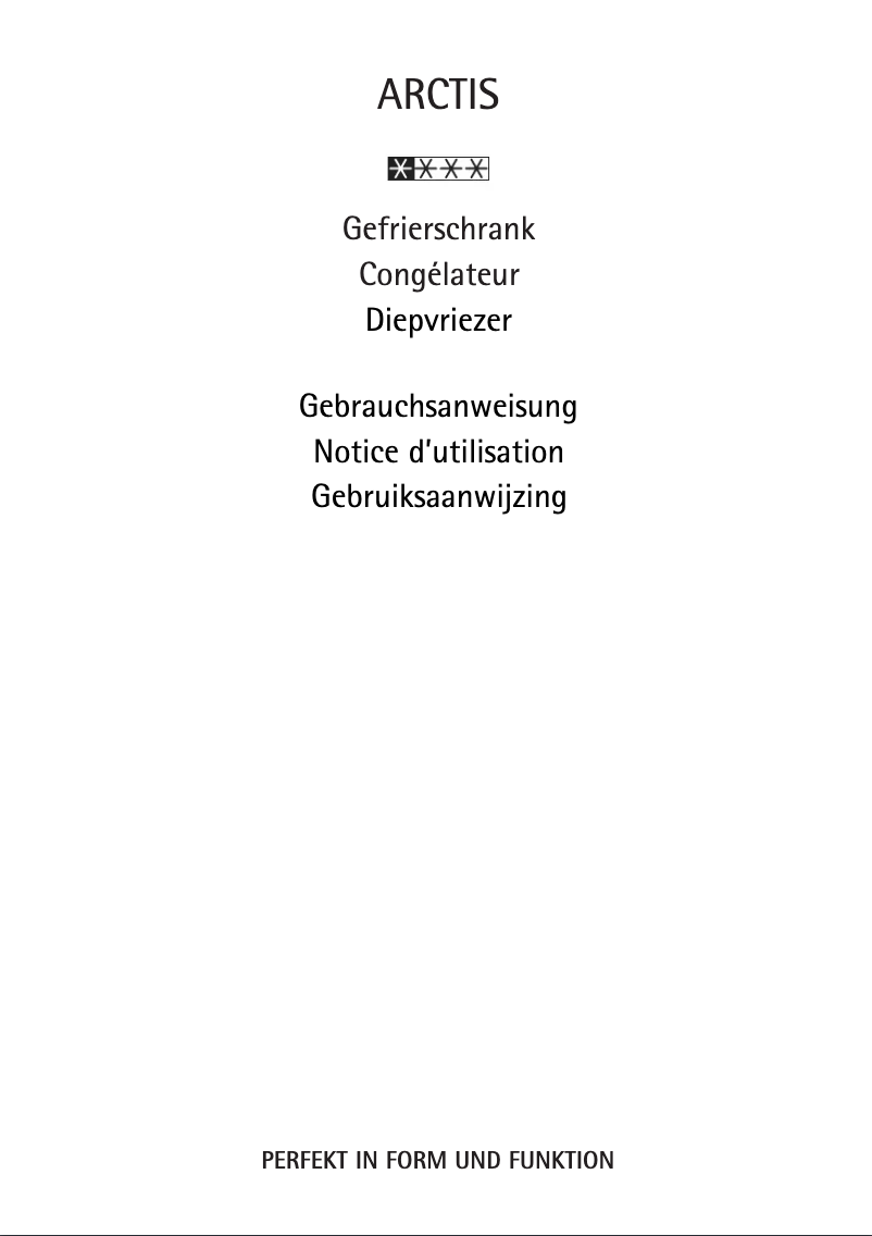 Page 1 de la notice Manuel utilisateur AEG Arctis 75100GA