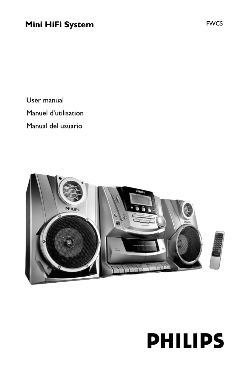 Page 1 of the manual User Manual Philips FWC5