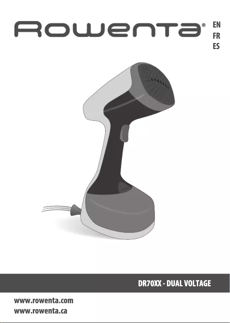 Page 1 de la notice Manuel utilisateur Rowenta X-Cel Steam Travel DR7053