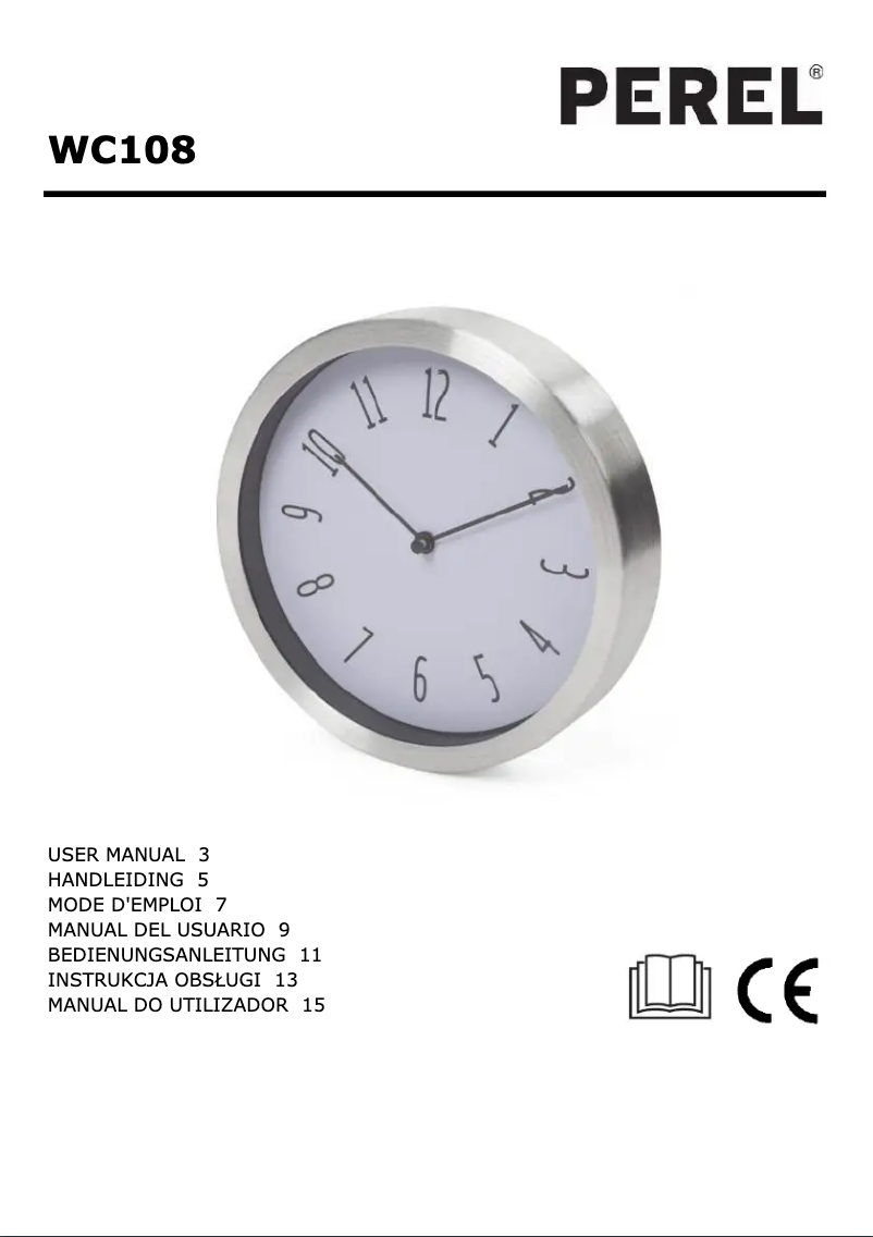 Page 1 de la notice Manuel utilisateur Perel WC108