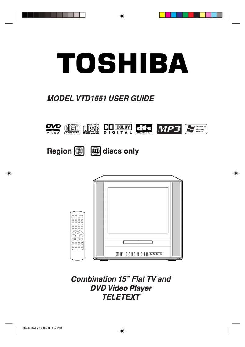 Página 1 del manual Manual de usuario Toshiba VTD1551