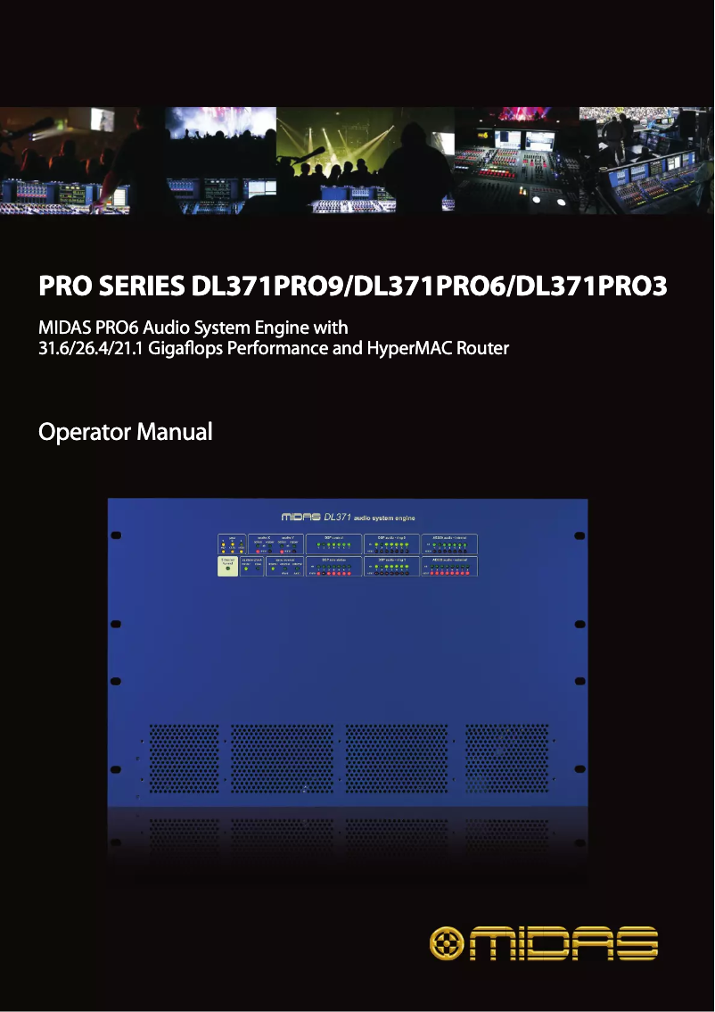 Página 1 del manual Manual de instrucciones Midas DL371PRO9