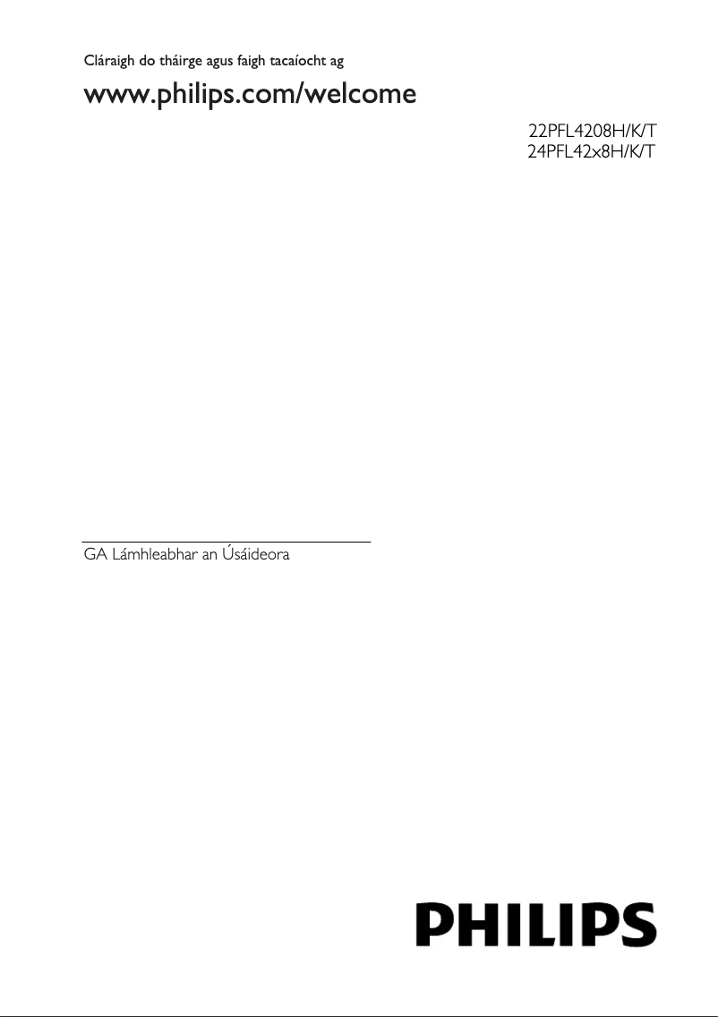Page n°1 - Manuel utilisateur Philips 22PFL4208K
